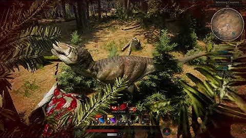 Path of Titans: WWD - Rex ambushing Amarga herd