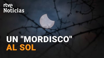 ESPAÑA PRESENCIA su PRIMER ECLIPSE SOLAR PARCIAL VISIBLE en 20 AÑOS | RTVE Noticias