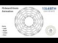 Pinboard Knots – 13L6B Turk's Head – Animated Tutorial