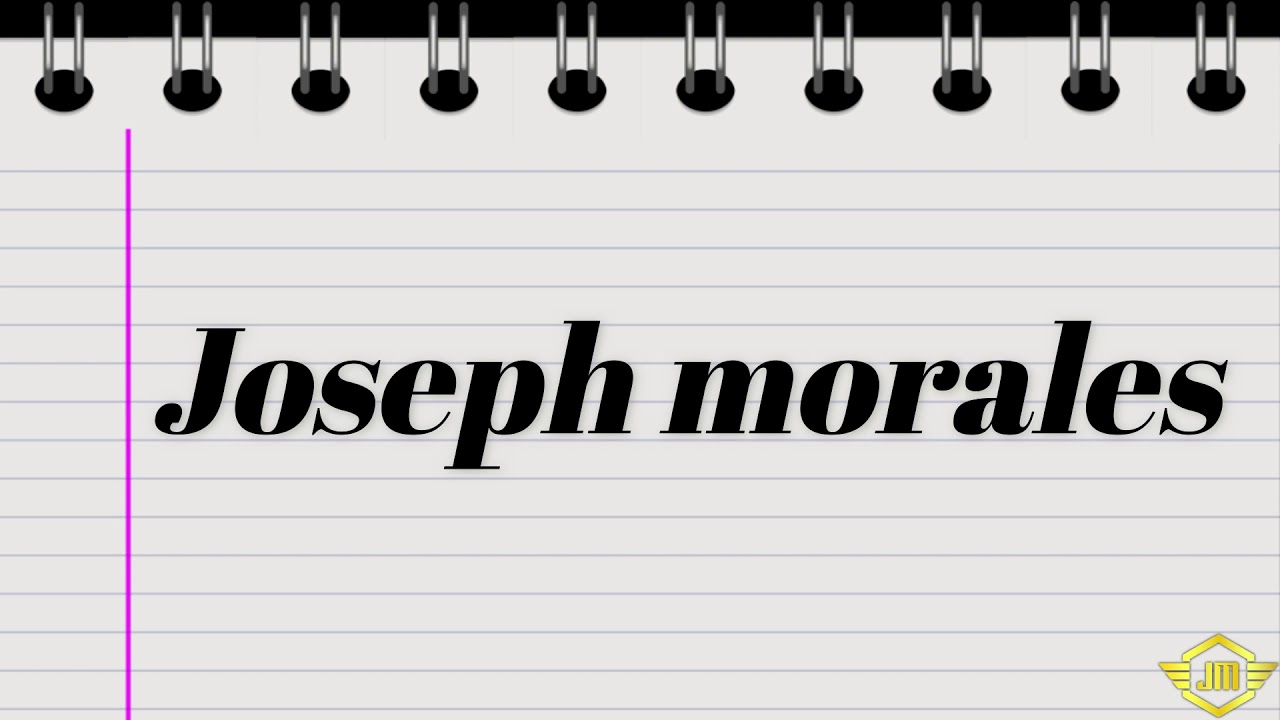 Hoja en blanco Joseph Morales (COVER)