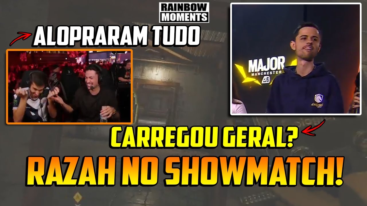 OS MELHORES MOMENTOS DO RAZAH NO SHOWMATCH! KAMI E RIBEIRETES REAGINDO A AULA DO RAZÃO