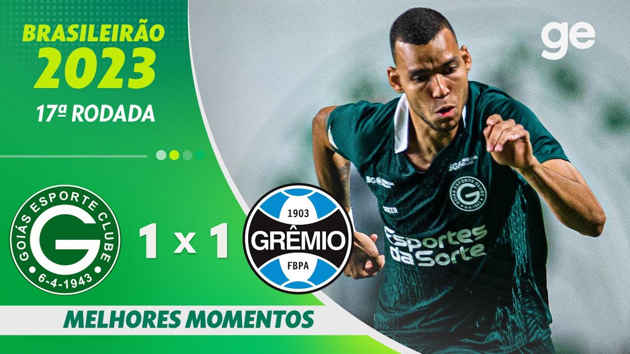 Goiás sofre gol nos acréscimos e empata com Grêmio na Serrinha