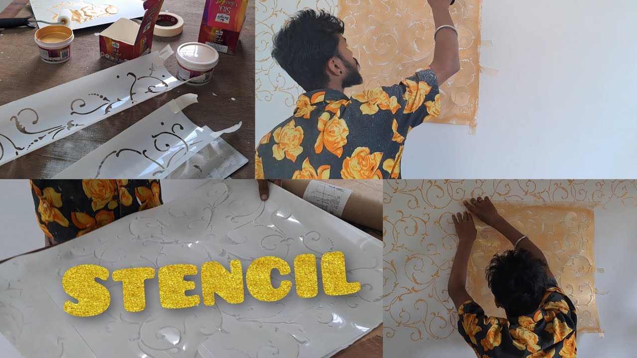 stencil design Decorze DMPS106 DMPS106 Painting Stencil YouTube