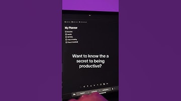 Want to know the secret to being productive? 😎  #notion #notiontips #productivitysoftware ♥ MAYCLO