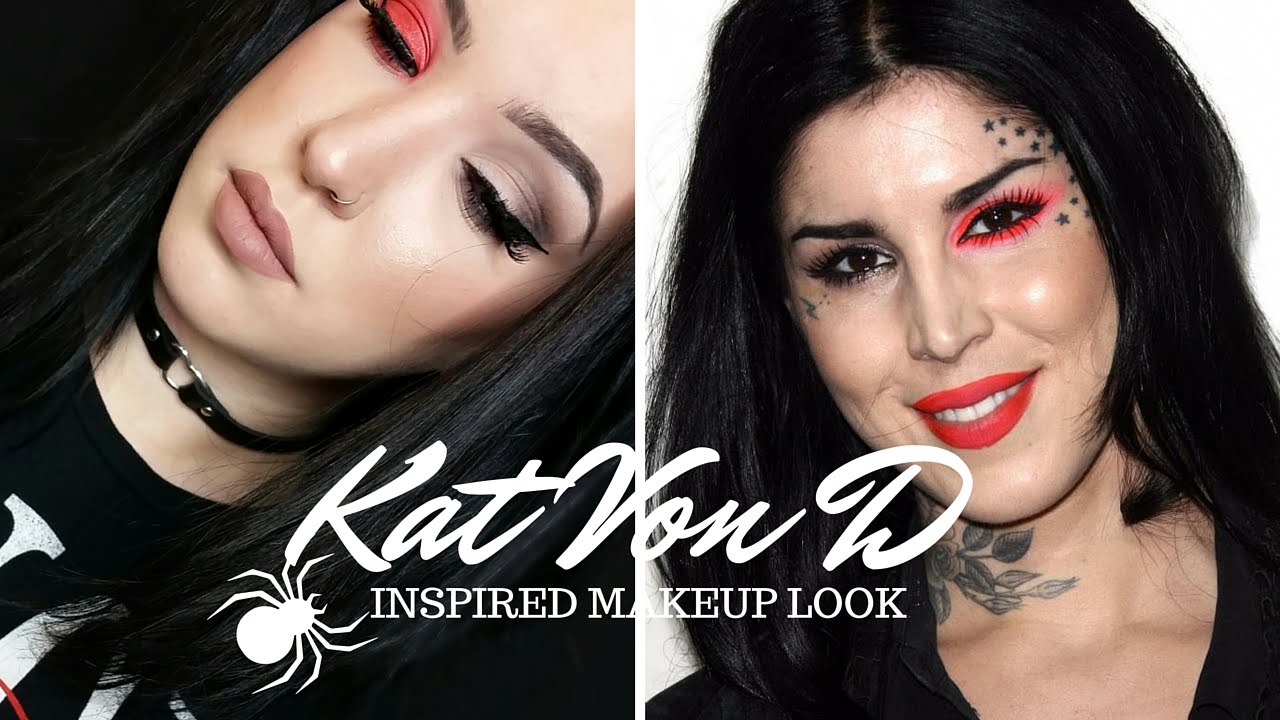 Kat Von D Inspired Look + Favorite Vegan Brushes! - YouTube