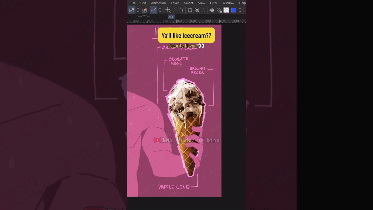 ya’ll like ice-cream? #art #food #foodart