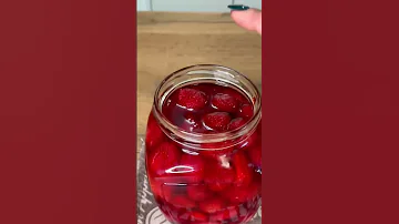 Клубничное варенье, без варки (в собственном соку)😋