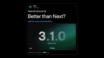 Nuxt.js 3.1 Released. What