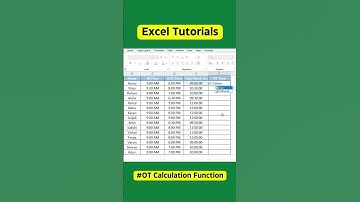 How to Calculate OT (Overtime) in Microsoft Excel | Step-by-Step Tutorial #exceltutorial  #excel