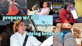 vlog: prepare + pack w/ me for spring break in cali ✈️🌴