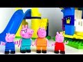 PEPPA PIG FREIZEITPARK SPIELSET UND SCHORSCH MAMA UND PAPA WUTZ PFLANZT VERSCHIEDENE BUNTE