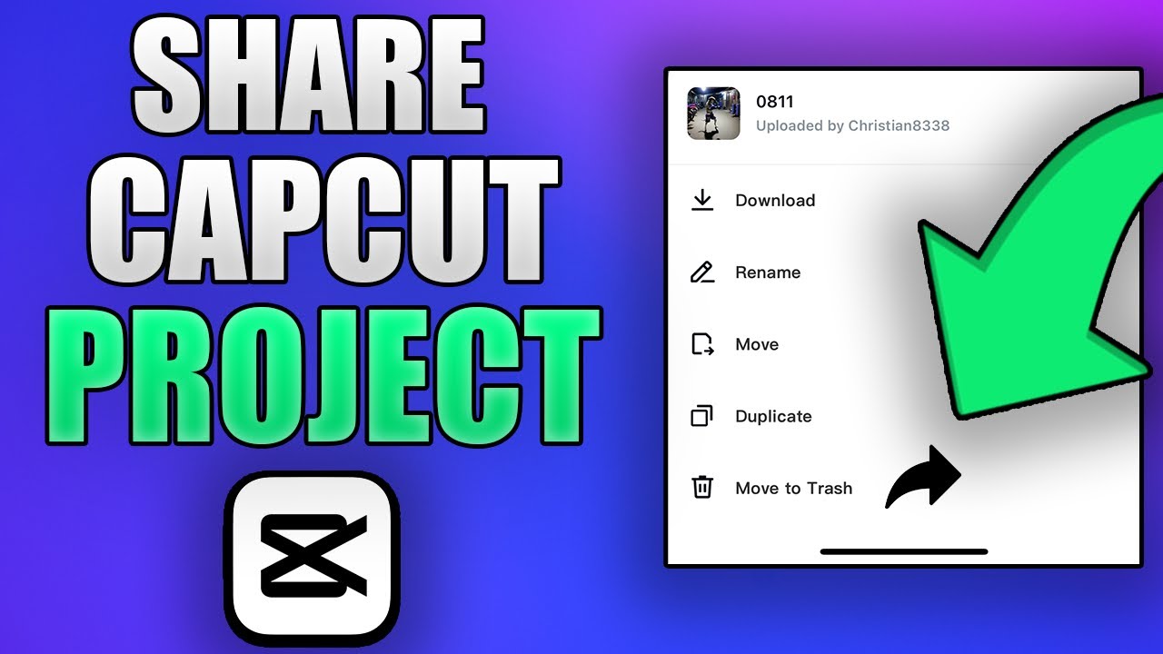 How to Share CapCut Project (Easy) [2024] - YouTube