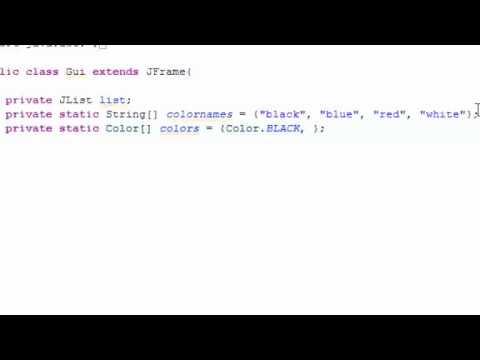Java Programming Tutorial 70 JList