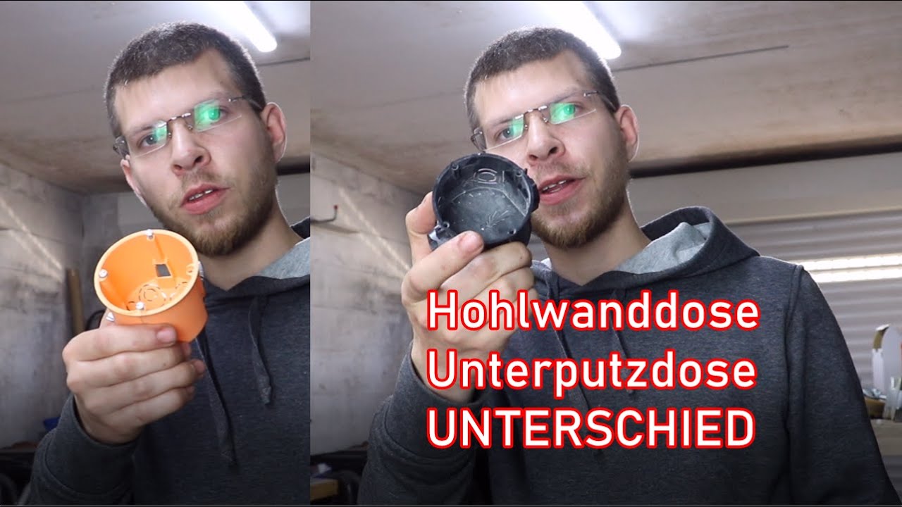 Update Unterschied zwischen Hohlwand- u. Unterputzdosen