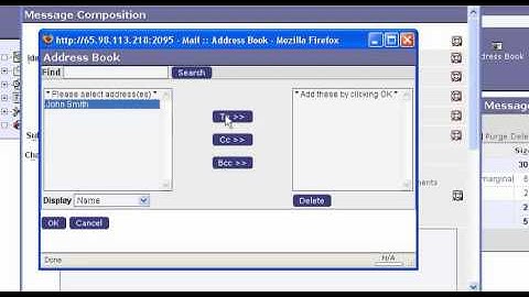 How to write an email message in Horde