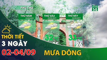 Thời tiết 3 ngày tới (02/08 đến04 /08):Bắc Bộ có mưa rào rải rác| VTC14