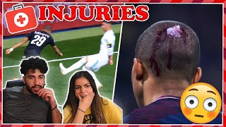 Americans Reacts To 10 HORROR TACKLES on Kylian Mbappe!