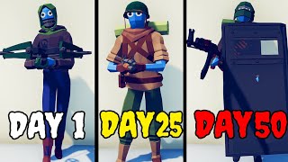 I Spent 50 Days in TABS Zombie Apocalypse! (Totally Accurate Battle Simulator)