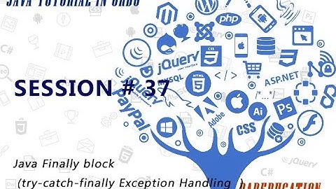 $Java Tutorial For Beginners 37 - Java Finally block (try-catch-finally Exception Handling  )