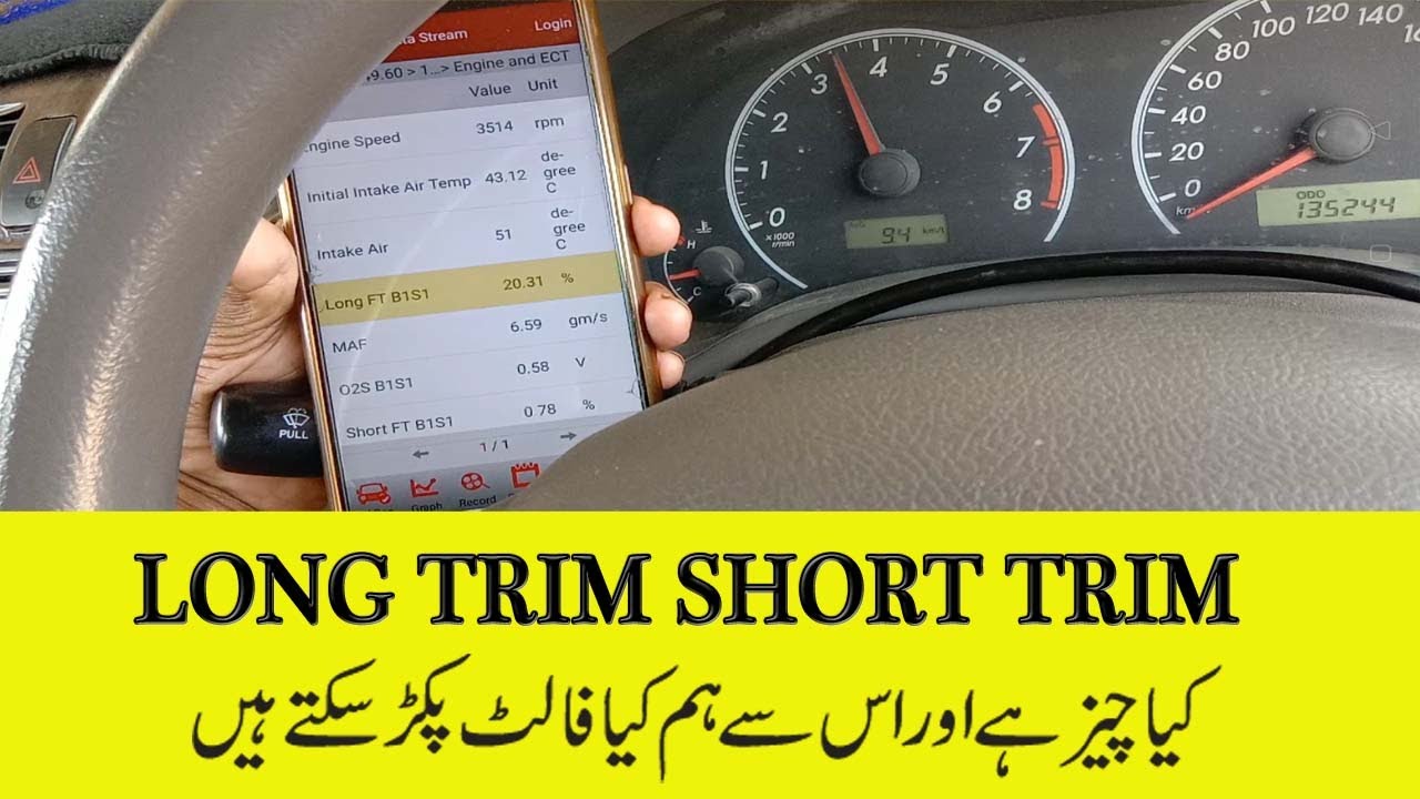 Long Trim Short Trim Explained || لانگ ٹرم اور شارٹ ٹرم کیا چیز ہے || How to find Fuel Mileage Issu