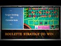 Only Outside BETS Roulette winning strategy - YouTube