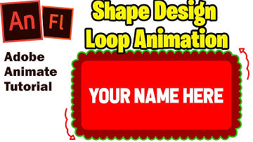 Shape Loop Animation in Adobe Animate, Adobe Animate Tutorial,  Animate CC Tips and Tricks