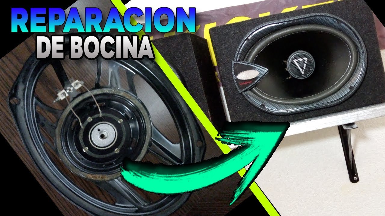 COMO REPARAR UNA BOCINA 6x9 COMPLETA - YouTube
