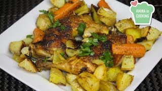 Roasted Chicken and Veggies - Episode 84 - Amina is Cooking