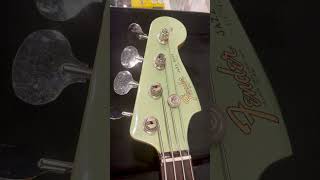 Fender Custom Shop 60s Jazz Bass Deluxe Closet Classic 4 String Bass Guitar Aged Sage Green Metallic