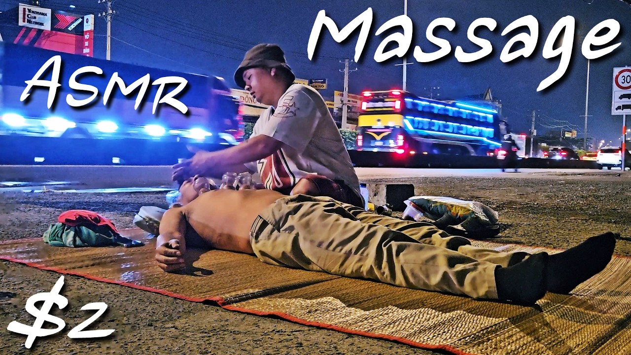 $2 Highway Sleep Cafe - ASMR MASSAGE [4K]