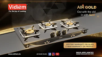 Vidiem Air Gold 3 Burner Gas Stove