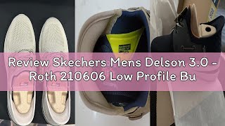 Review Skechers Mens Delson 3.0 - Roth 210606 Low Profile Bungee Lace Slip-Ins