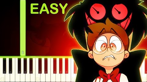 UPSIDE DOWN (A Hazbin Hotel Song) - EASY Piano Tutorial
