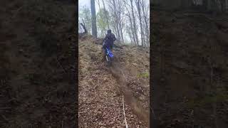 Huge Hit Between Trees #hardenduro #hillclimb #sherco