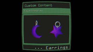moon & star earrings cc... | The Sims 4 ... #sims4 #ts4 #thesims4 #thesims #thesims4cc
