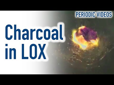 Video: Plunging Hot Charcoal Into Liquid Oxygen