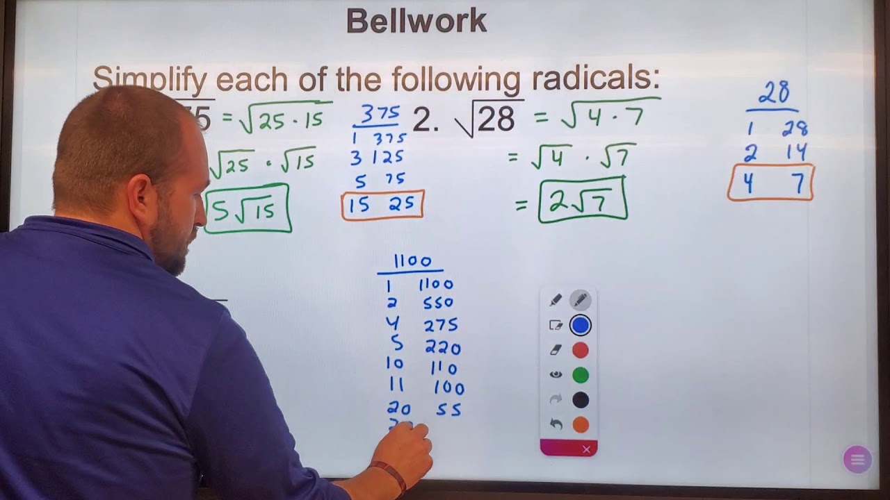 Solving Quadratic Equations by Using Square Roots - YouTube