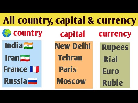 Country capital  currency        GK tricks English