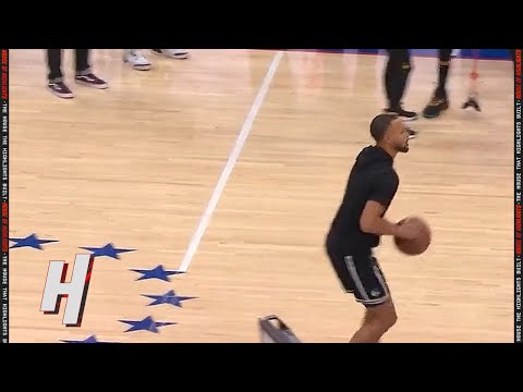 Steph Curry Draining Four Straight Half Court Shots with Ease 🤯