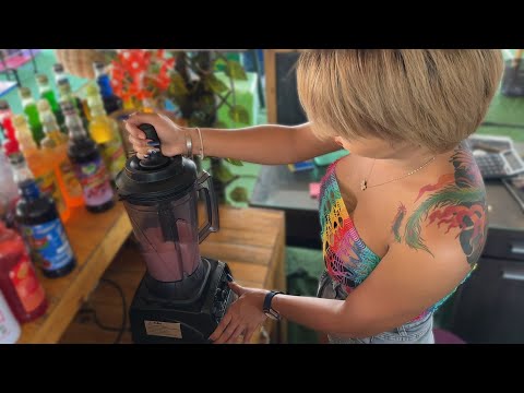 This Beautiful Ladyboy is a great cook - Thai street food