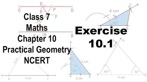 Class 7 | Maths | Chpater 10 | Practical Geometry | Exercise 10.1 | NCERT | EDU BRIGHTER