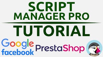 Prestashop Script Manager Pro - Facebook/Google setup tutorial