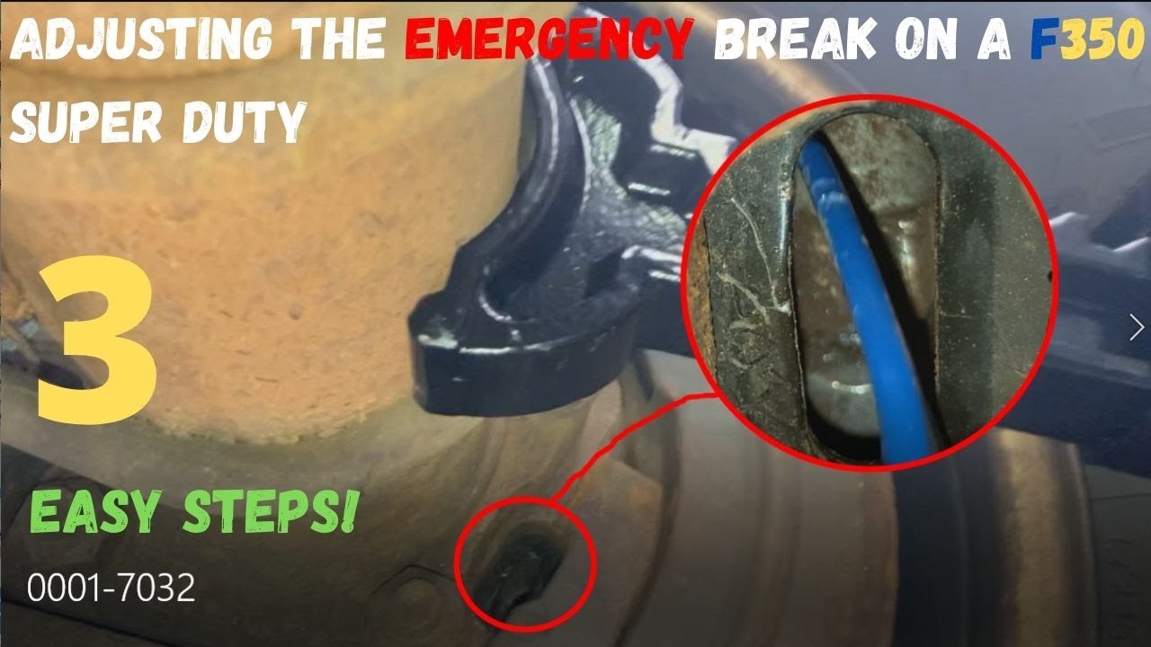 Emergency Brake Adjustment 2009 F350 YouTube