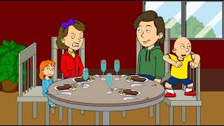 Caillou Misbehaves At Dinner Time And Gets Grounded