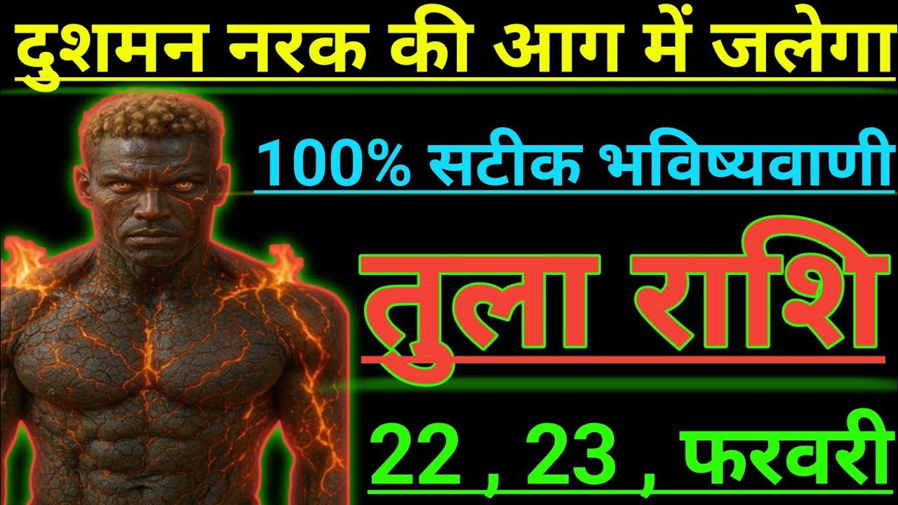 तुला राशि दुशमन नरक की आग में जलेगा 100% सटीक भविष्यवाणी tula rashi libra