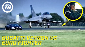Bugatti Veyron vs Euro Fighter | Top Gear Series 10