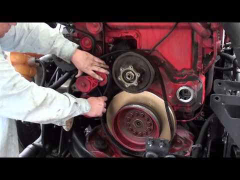 Cummins ISX How to Install Main Belt by Rawze - YouTube mack truck alternator wiring diagram 