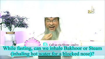 While fasting, can we inhale Bakhoor or steam inhaling hot water for a blocked nose? | AssimAlHakeem