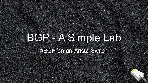 BGP - A Simple Lab