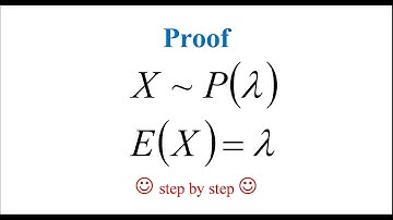 Proof of the mean of Poisson distribution